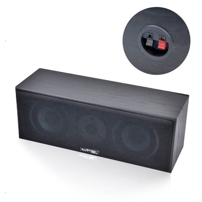 E1004 5-Lautsprecher-Set – Schwarz HiFi/Heimkino 850W LTC+ 32GB USB-Stick