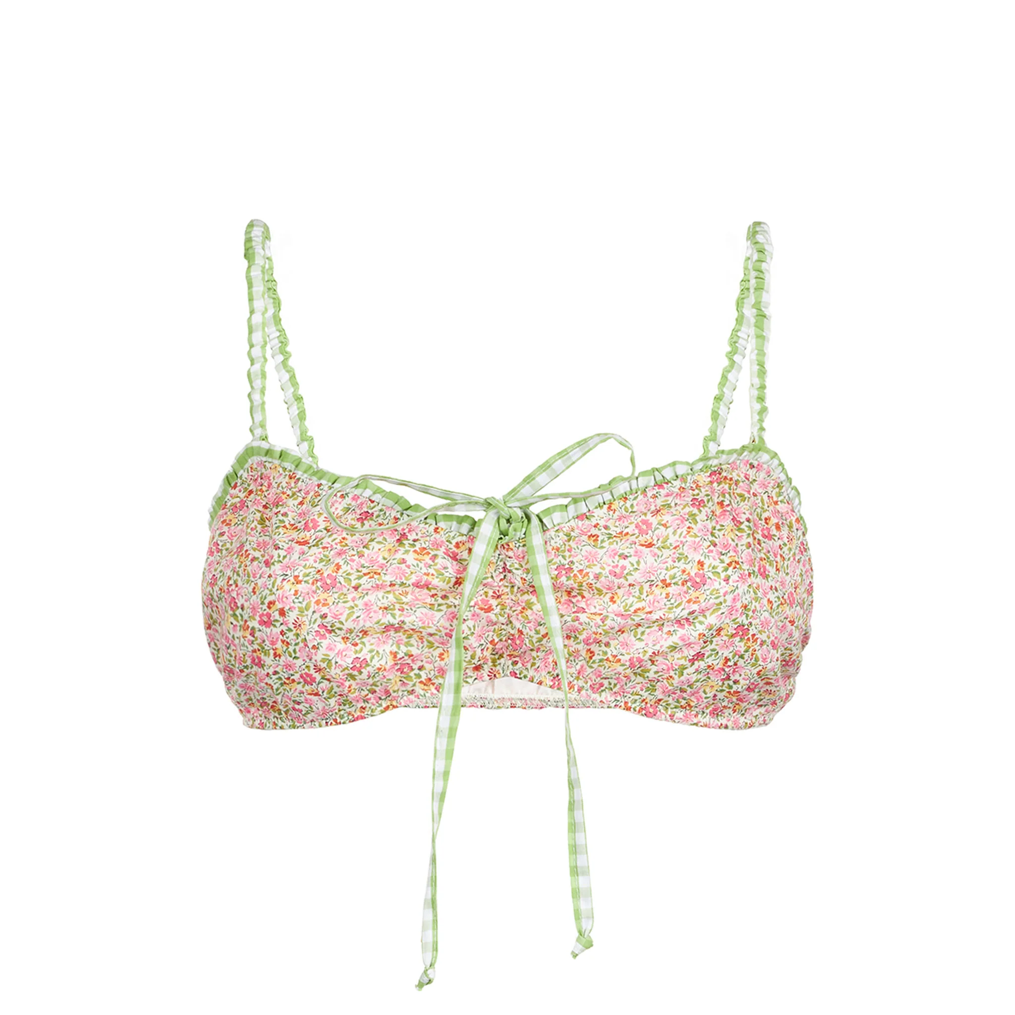 Traje de baño tipo bralette con estampado Liberty | Hecho contigo