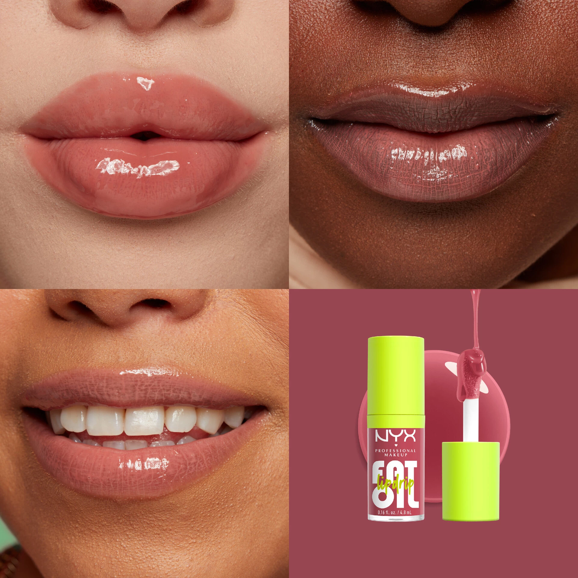 Olejový třpytivý balzám na rty Fat Oil Lip Drip 9 Chillin' Like A Villian - NYX Professional Makeup