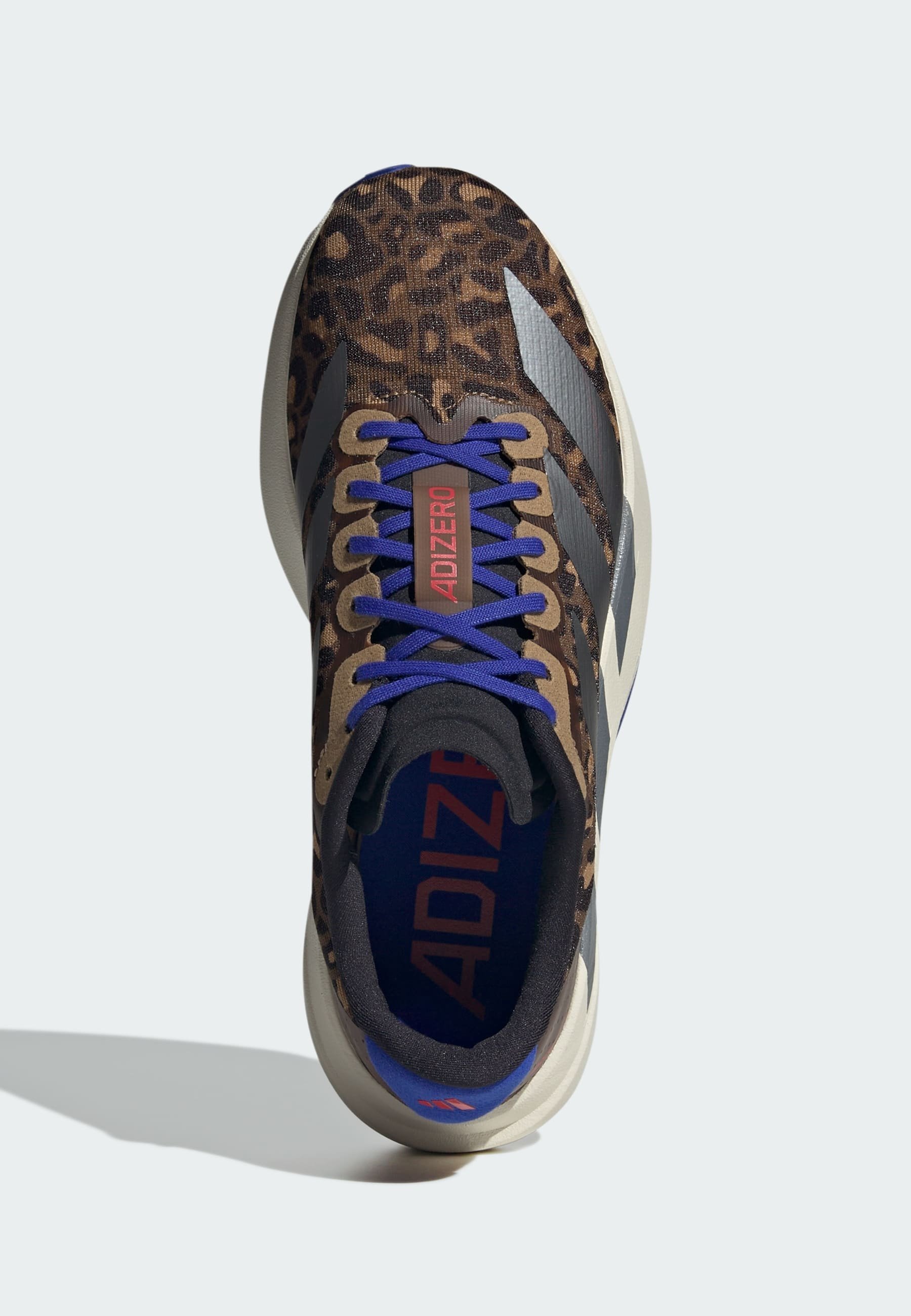 adidas Performance ADIZERO EVO SL W - Cestné bežecké topánky - preposed hnedá železná s lucid blue
