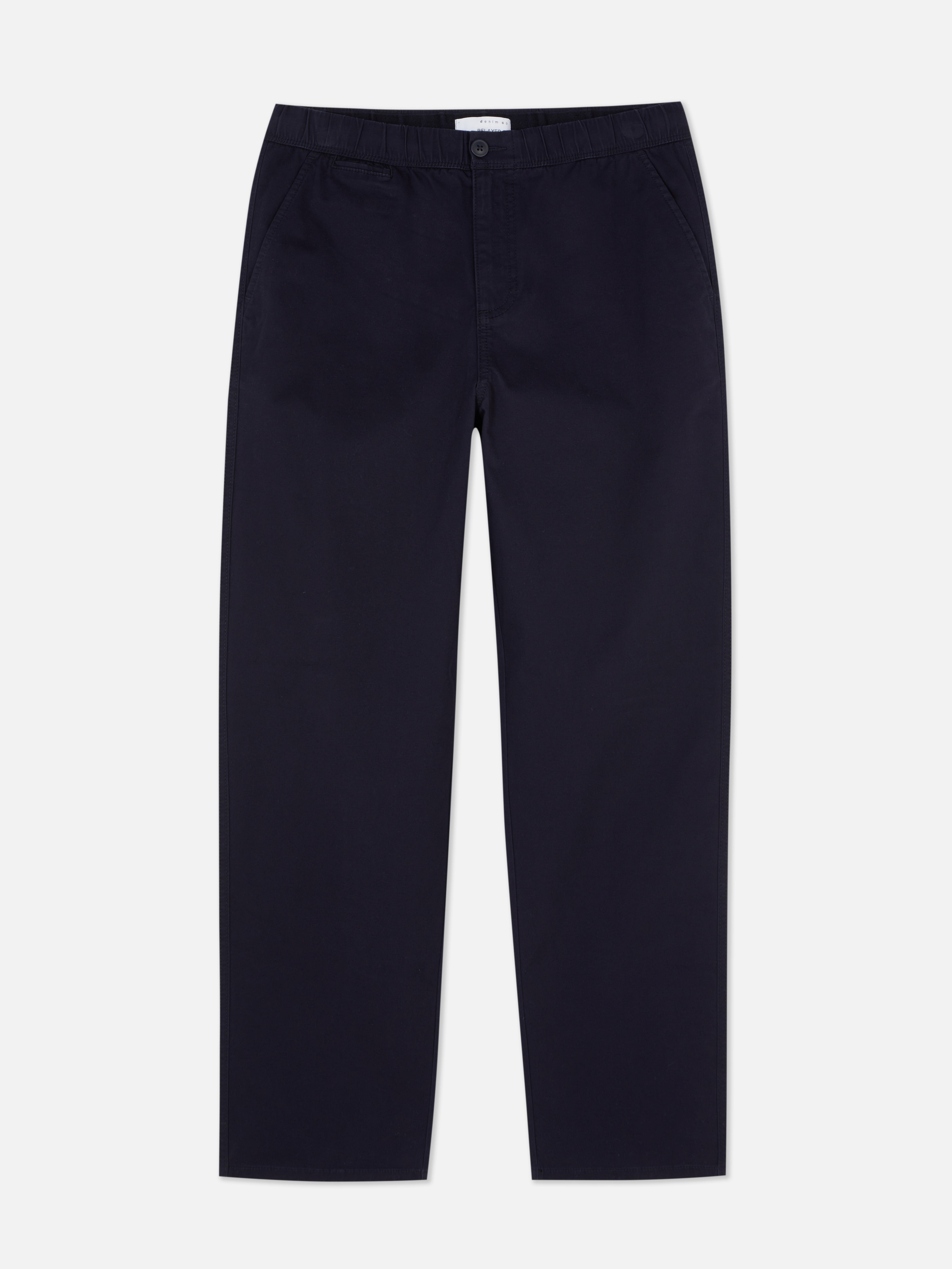 Pantaloni cu talie elastică. Acești pantaloni eleganți cu talie elastică sunt extrem de confortabili și se potrivesc perfect.