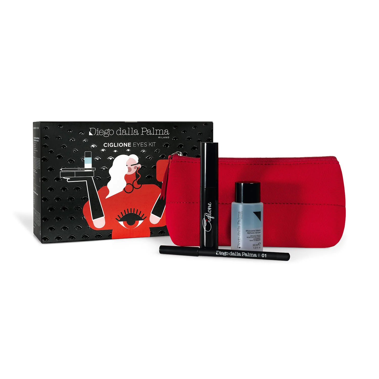 Occhi Kit Ciglione Mascara - Cofanetto Make Up, Mascara, Matita occhi, Struccante Occhi