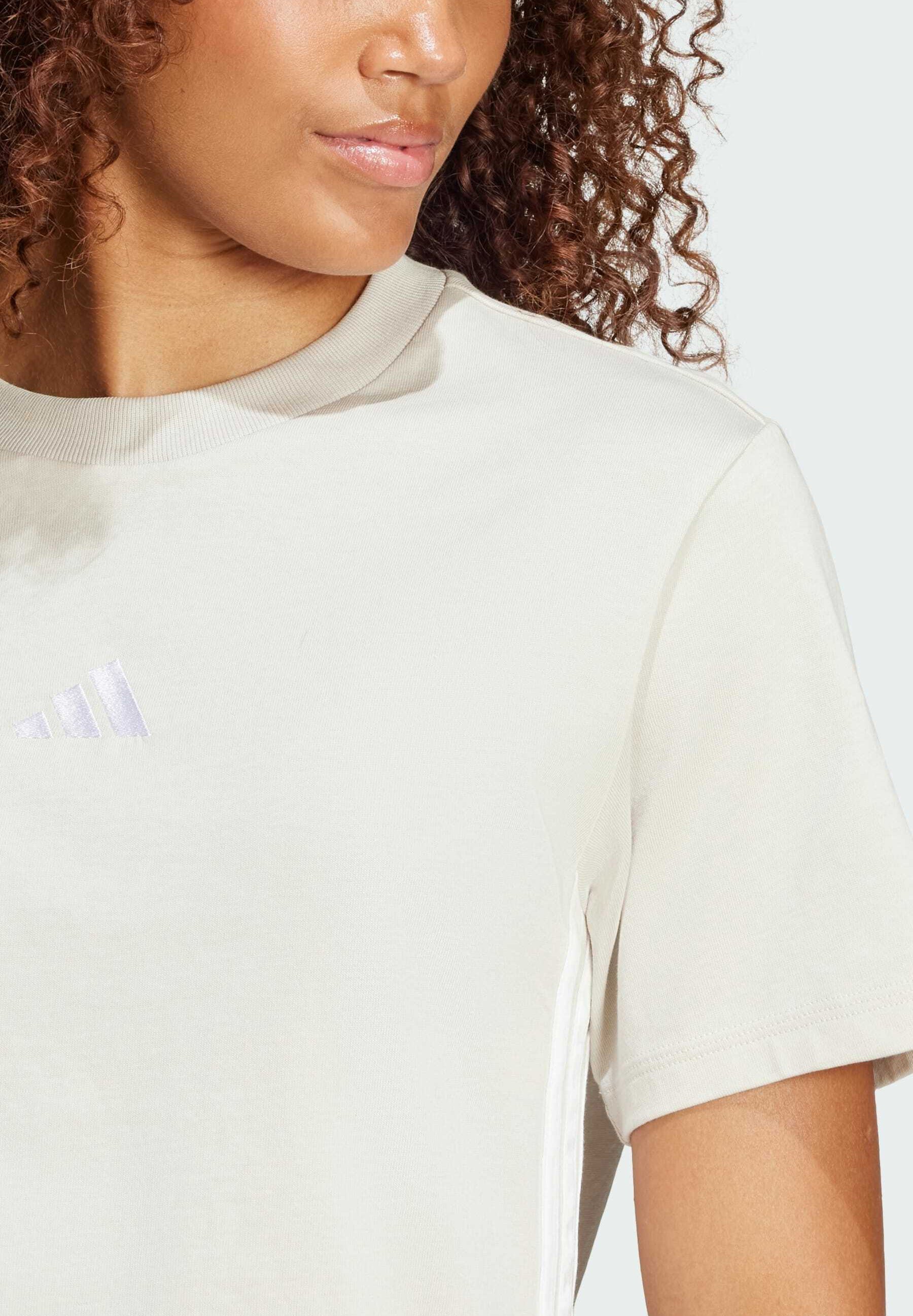 T-shirt adidas Sportswear Print - beige e bianco