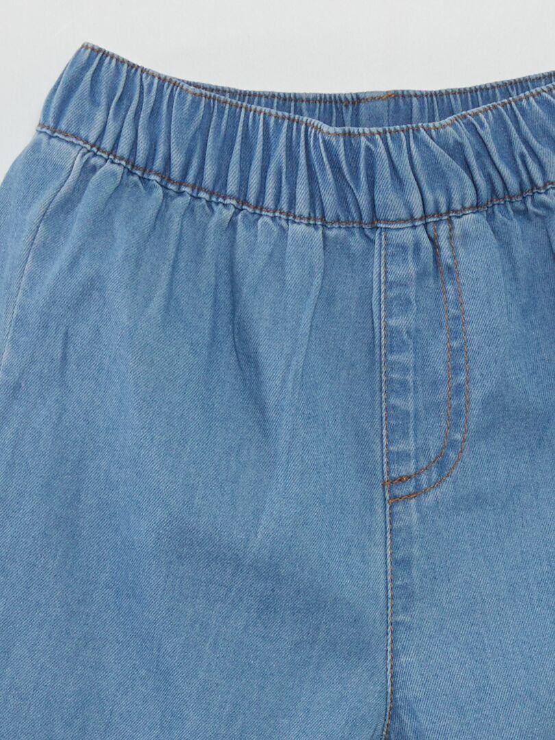 Set bestaande uit een T-shirt en een paperbag broek - WIT