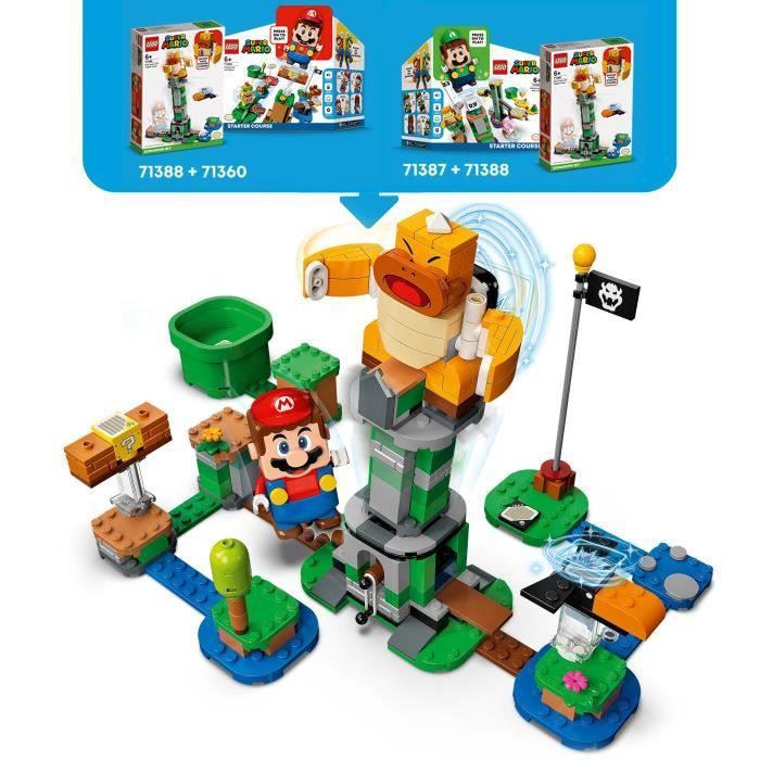 LEGO® 71388 Super Mario Sumo Bro's Inferno Tower uitbreidingsset, speelgoed voor kinderen vanaf 6 jaar, verzamelbaar speelgoed