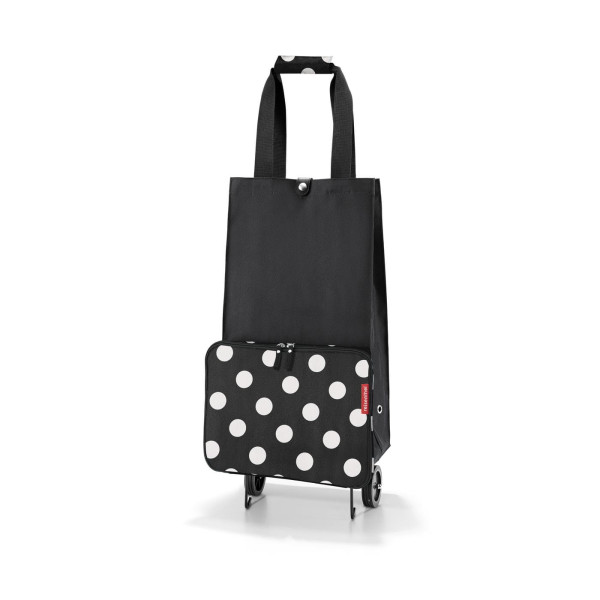 Składany wózek na zakupy FOLDABLETROLLEY, dots white