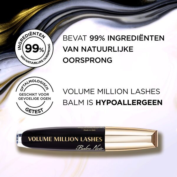 L'Oréal Paris Volume Million Lashes Balm Noir maskara za volumen in volumen odtenek 01 Black 8,9 ml