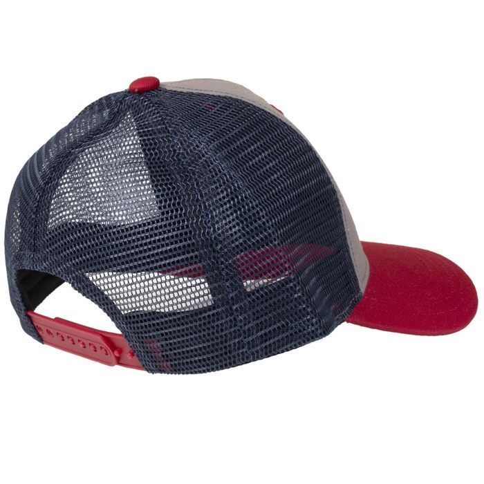 Gorra Isotoner Tricolor con Parche Divertido Azul Marino/Rojo para Niño