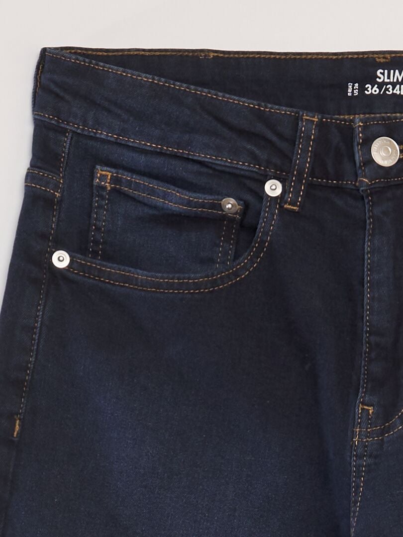 Calça jeans slim de 5 bolsos - tamanho L34 - azul