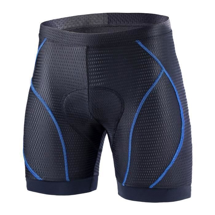 Men's Cycling Shorts, Men's Bike Shorts with 3D Padded Cushion, Breathable, Non-Slip, Mountain Bike, Blue