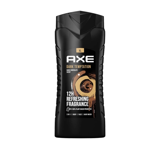 Axe Dark Temptation żel pod prysznic dla mężczyzn 3w1 400 ml