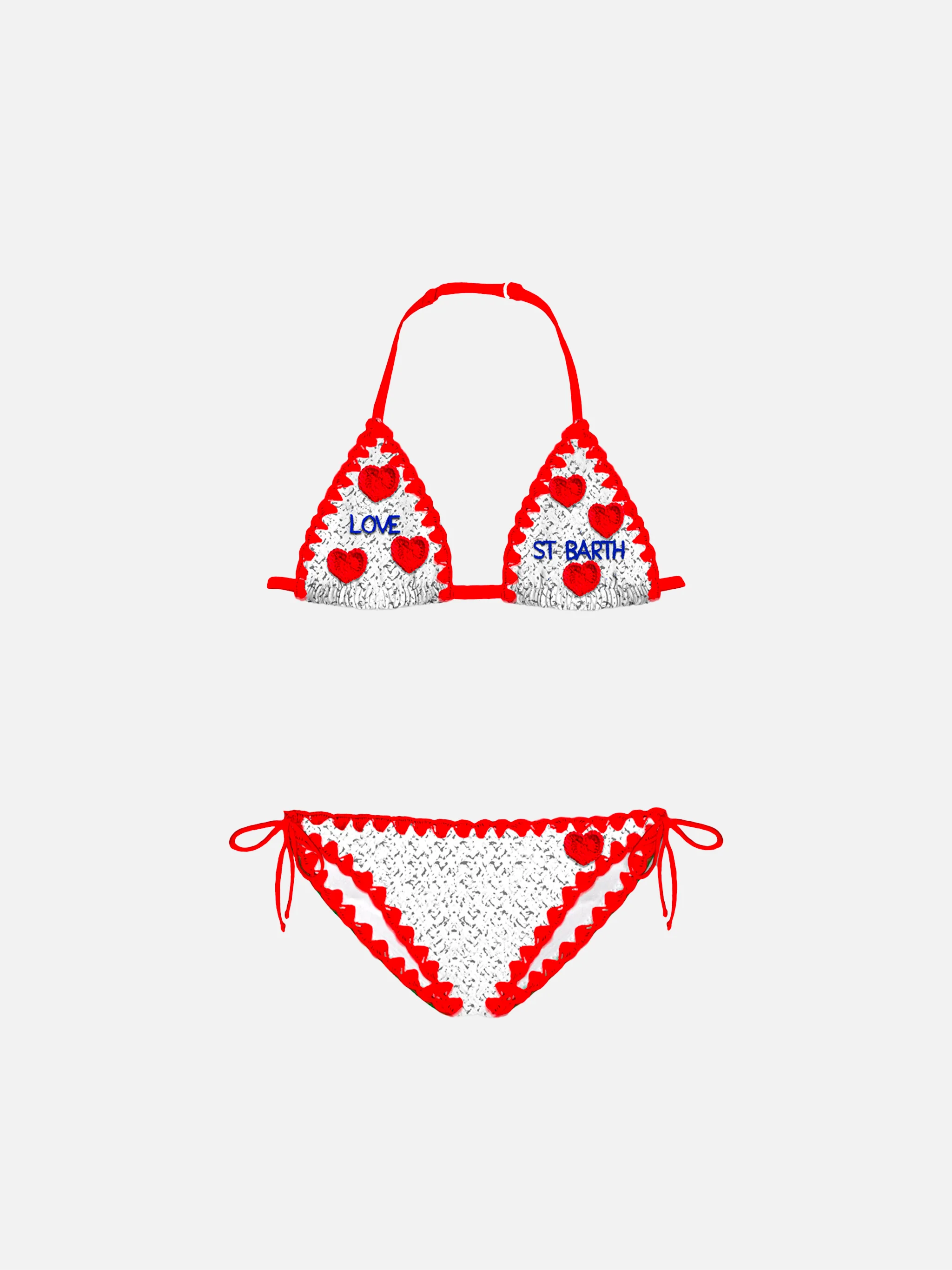 Meisjesbikini met hartjes