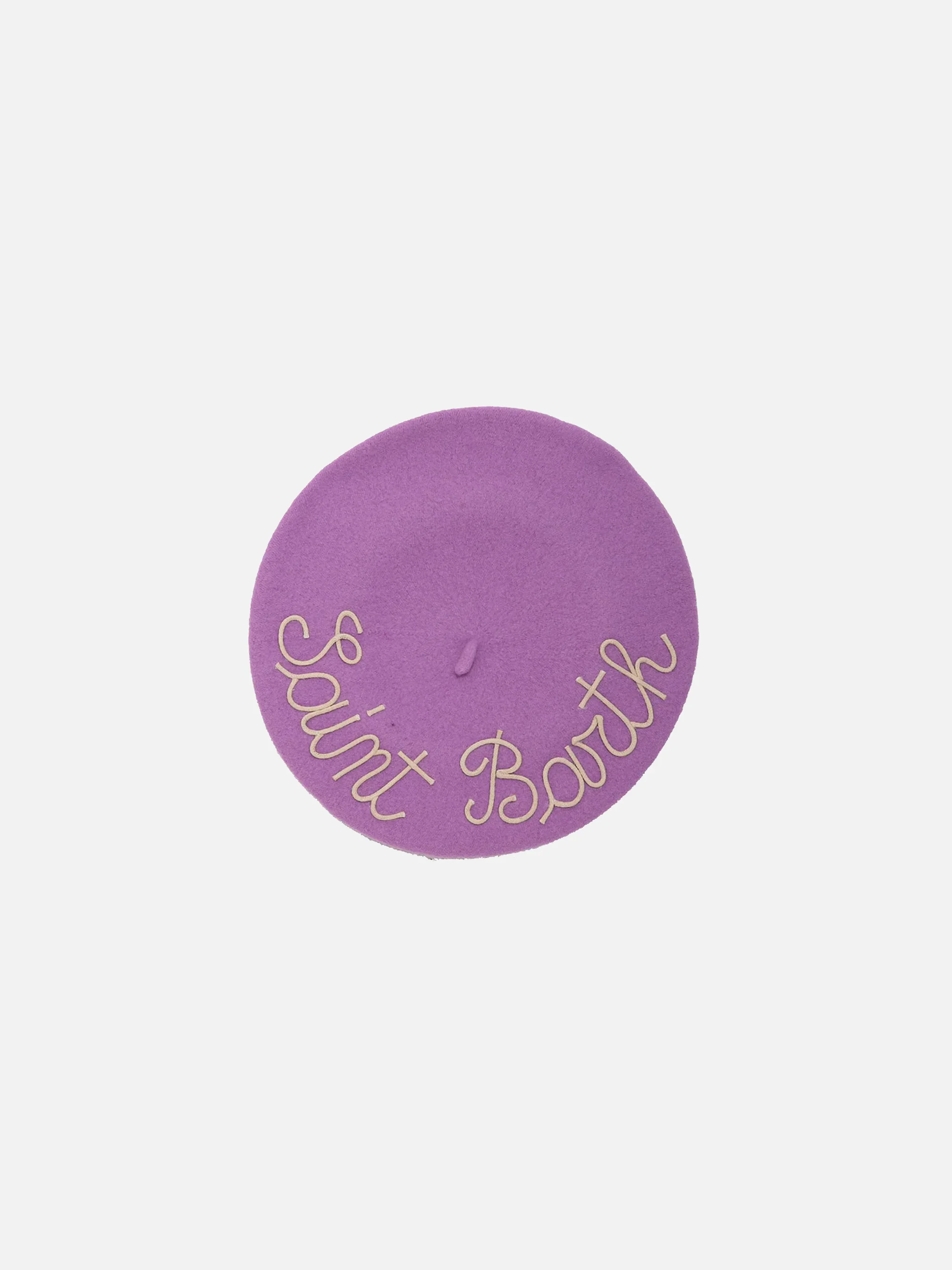 Dames Baskische muts met Saint Barth-borduurwerk | Vintage hanger speciale editie
