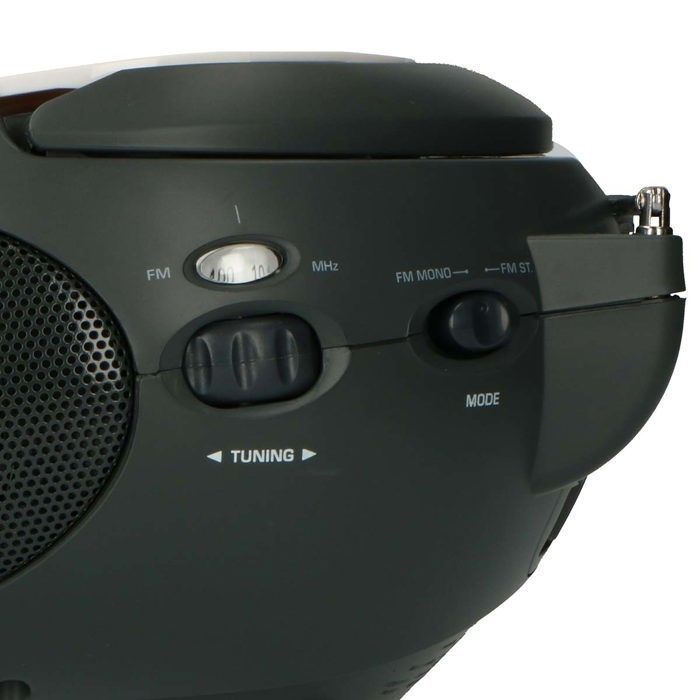 Lenco SCD-24 branco - Rádio portátil com leitor de CD - Branco