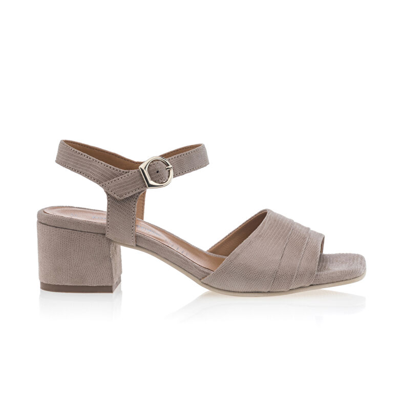 Beige sandaler / sko med åpen tå til dame