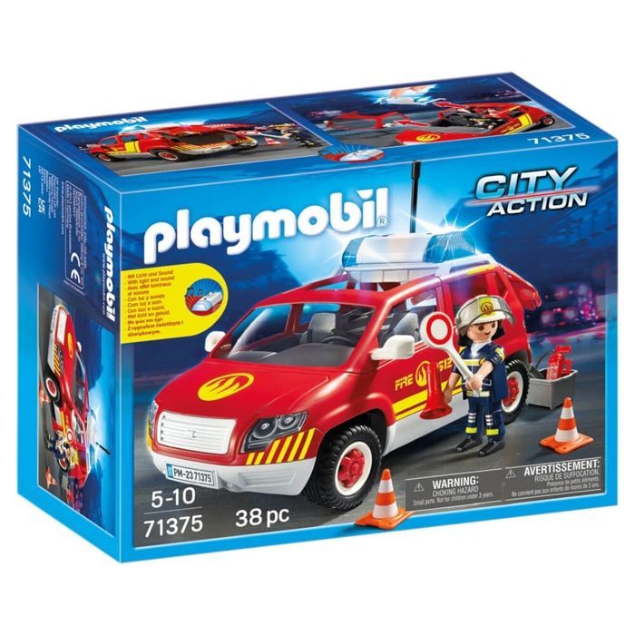 Brandweerwagen van City Action met geluid en licht