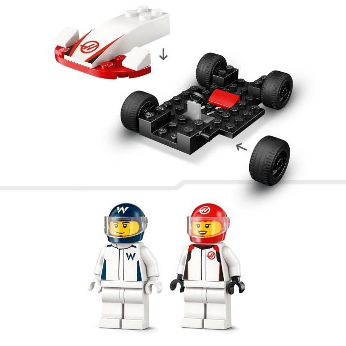 LEGO City 60464 Williams Racing en Haas F1 Formule 1-racewagens - Speelgoed voor kinderen vanaf 4 jaar