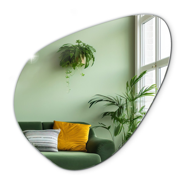 Organiczne Lustro Unikatowy Kształt Łazienka 77,3x76,6 cm