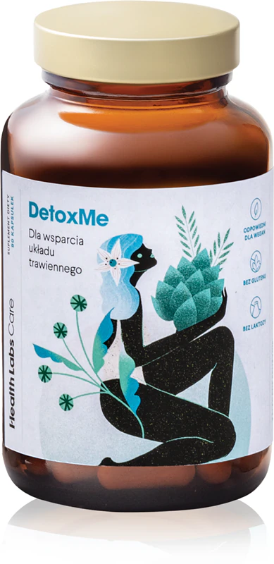 Kapsuly výživového doplnku Health Labs Care DetoxMe na zlepšenie funkcie pečene