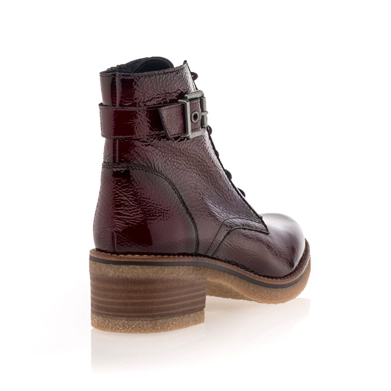 Dámske červené čižmy / členkové čižmy