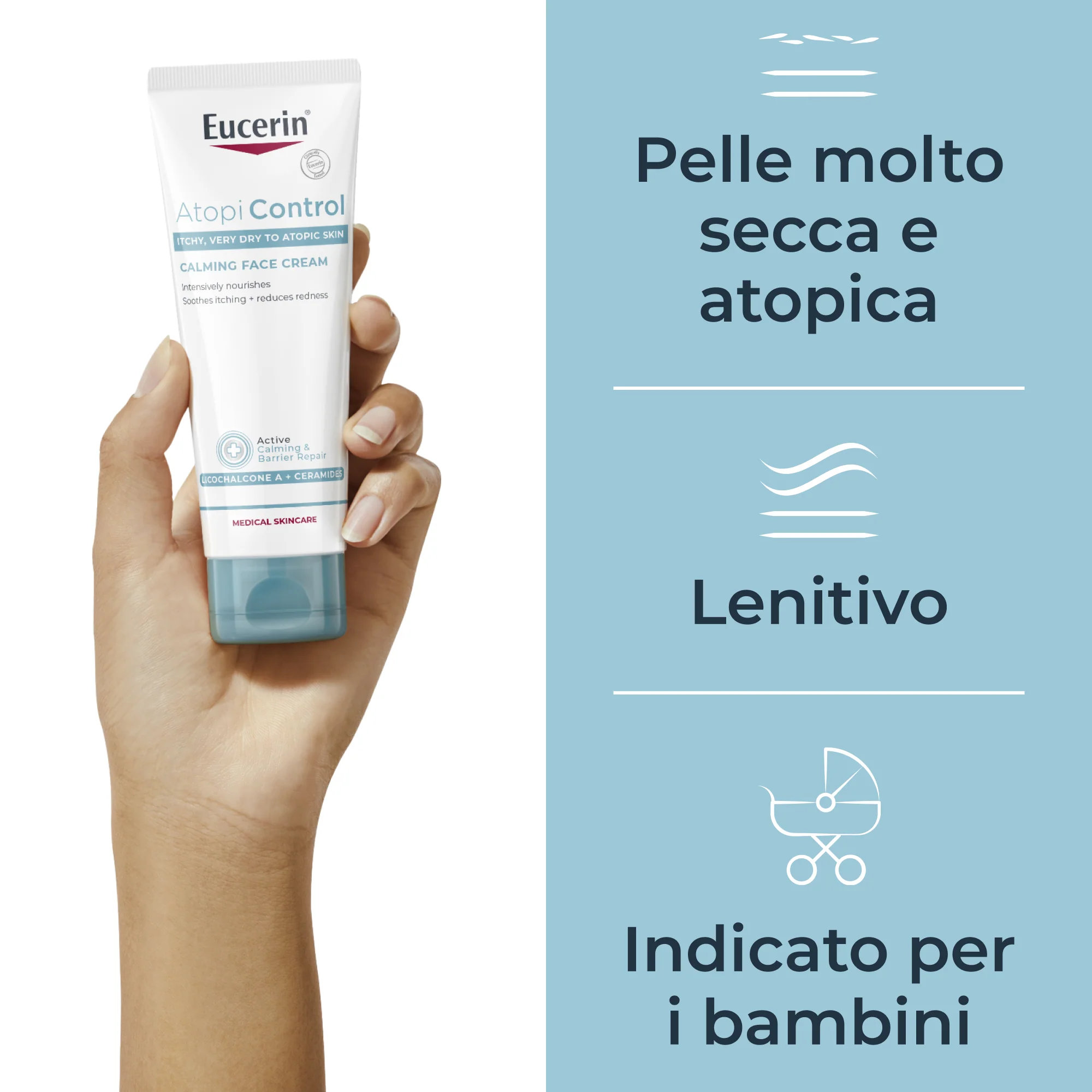 AtopiControl AtopiControl Crema Viso - Tratt.viso 24 ore lenitiva