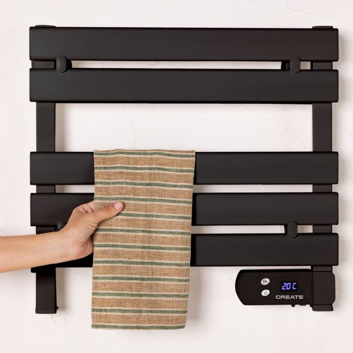 Electric towel rail - Create - WARM TOWEL MINI - 150W - Low energy consumption - Aluminum