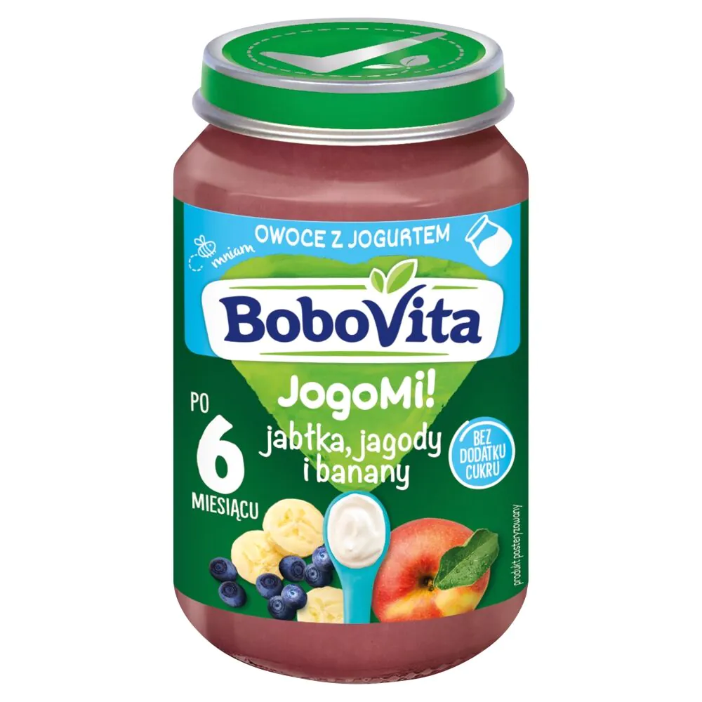 Bobovita Jagody i Banany z Jogurtem - Deser Jagody i banany z jogurtem 190 g