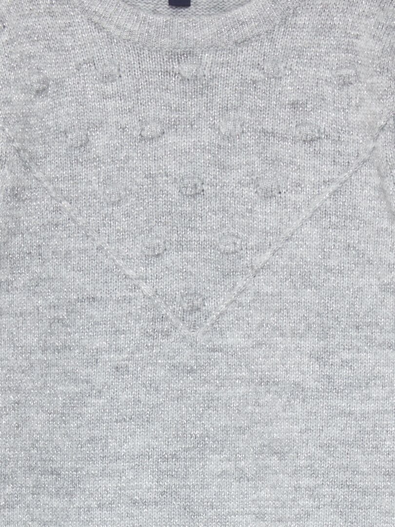 Jersey de punto iridiscente - GRIS