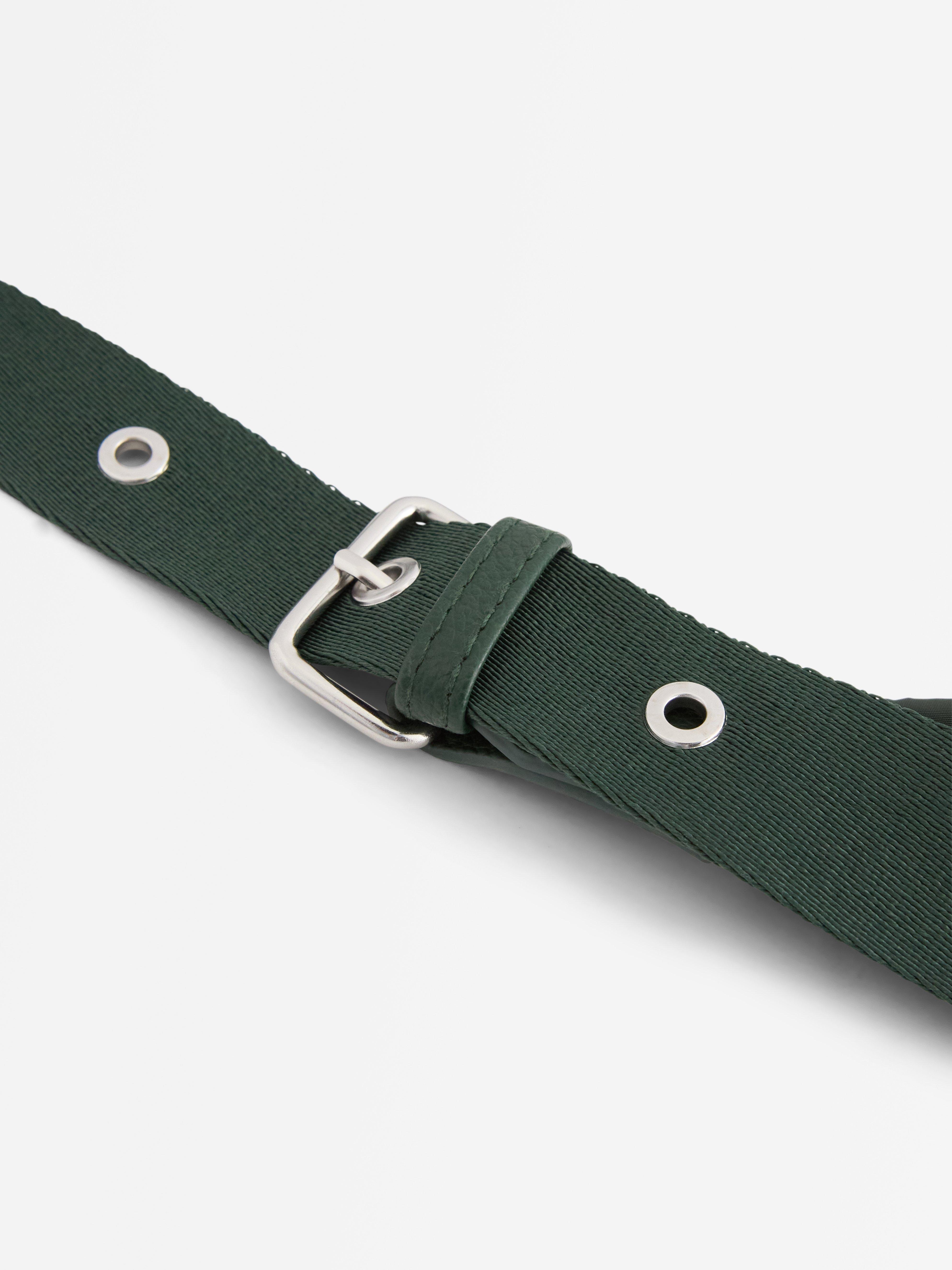 Bolso de hombro verde oscuro