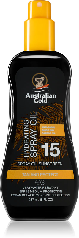 Óleo Protetor Solar Corporal em Spray Australian Gold FPS 15