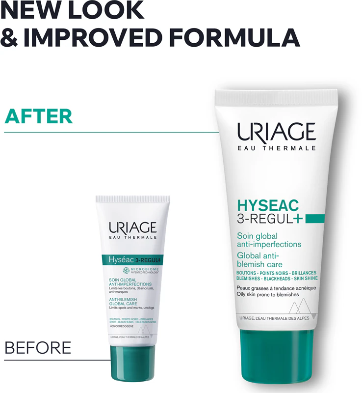 Uriage Hyseac 3-Regul+ Global Creme Matificante Anti-Imperfeições para Pele com Imperfeições