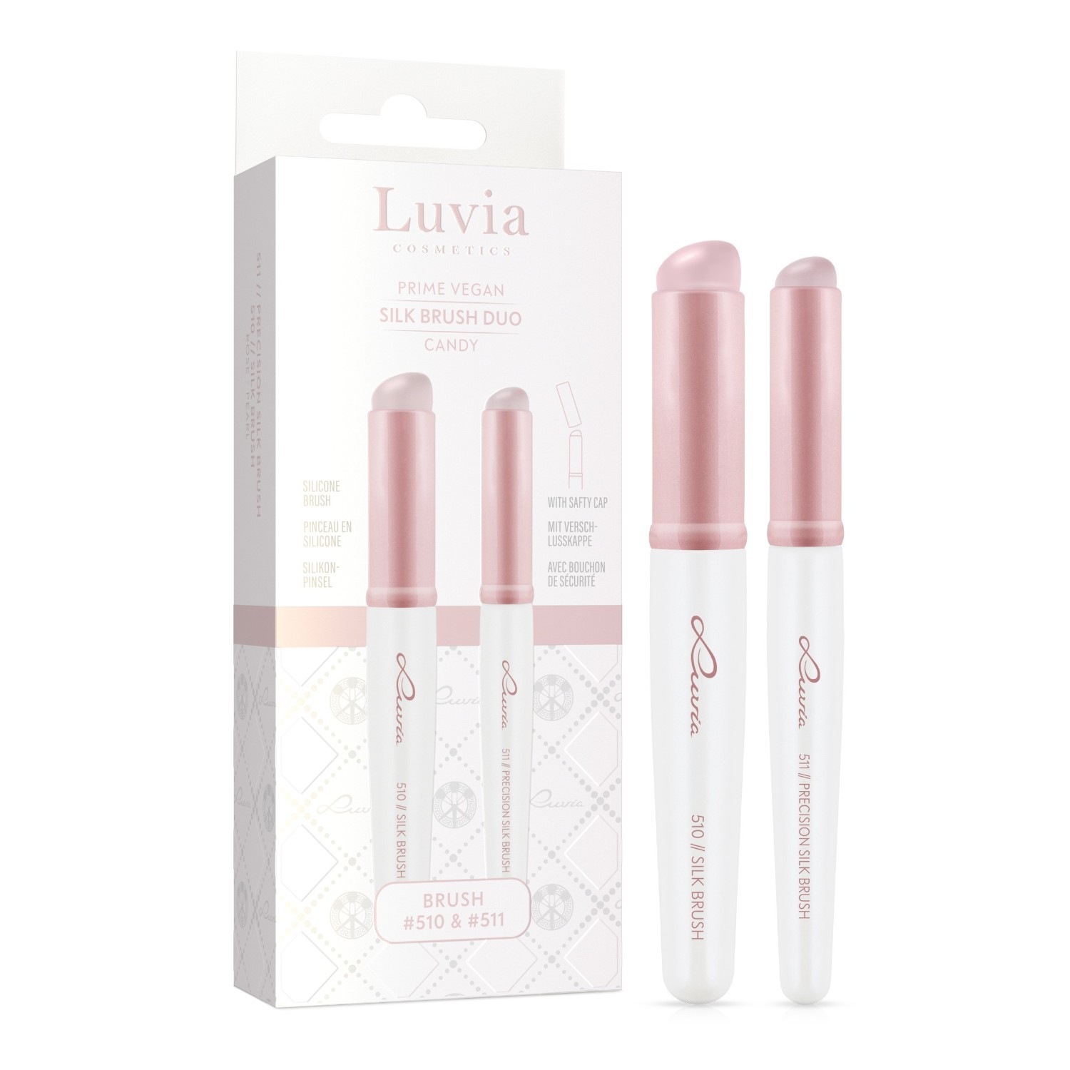 „Luvia“ šilko šepetėlių rinkinys „Sweet“ – 1 vnt.