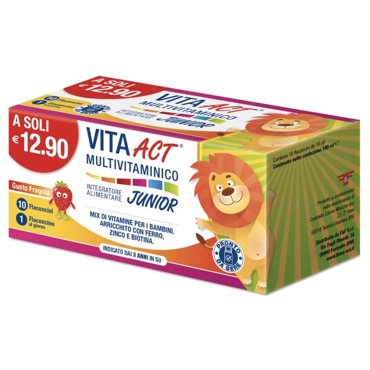 F&F Vita Act Junior Multivitamine 10 ml met zoetstof