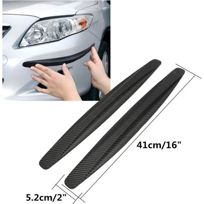 tiras adhesivas de fibra de carbono para parachoques, protección.