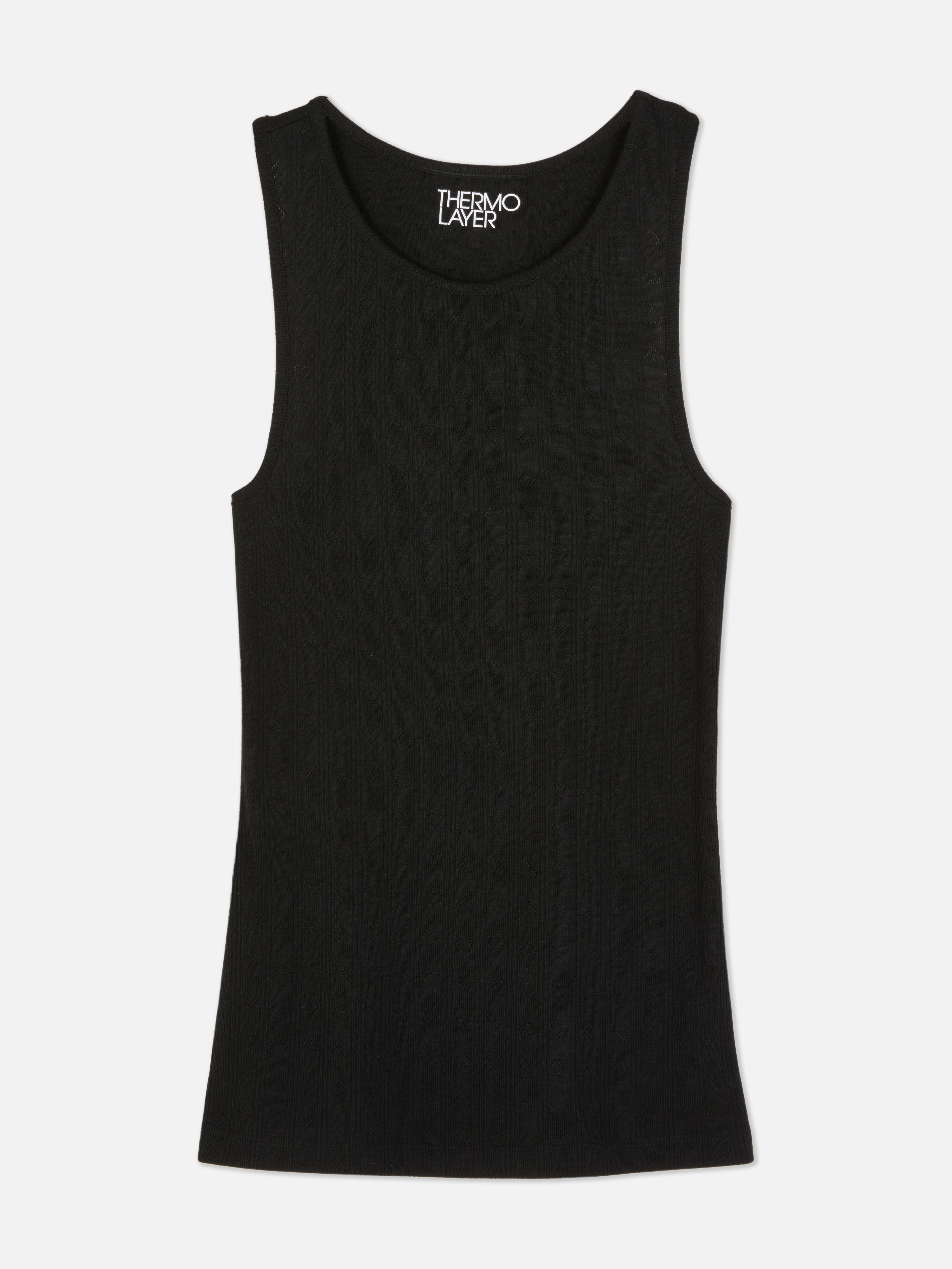 Thermoshirt mit Lochmuster. Halten Sie sich warm in dieser schmal geschnittenen Thermoweste mit gestricktem Lochmuster.