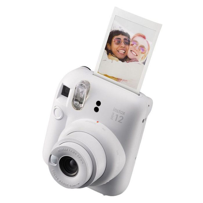 FUJIFILM Instax Mini 12 Instant Camera, White, Iconic Pack