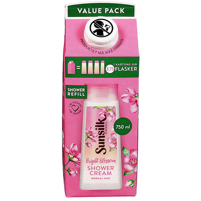 Sunsilk douchezeep 750 ml navulling Bright Blossom Sunsilk