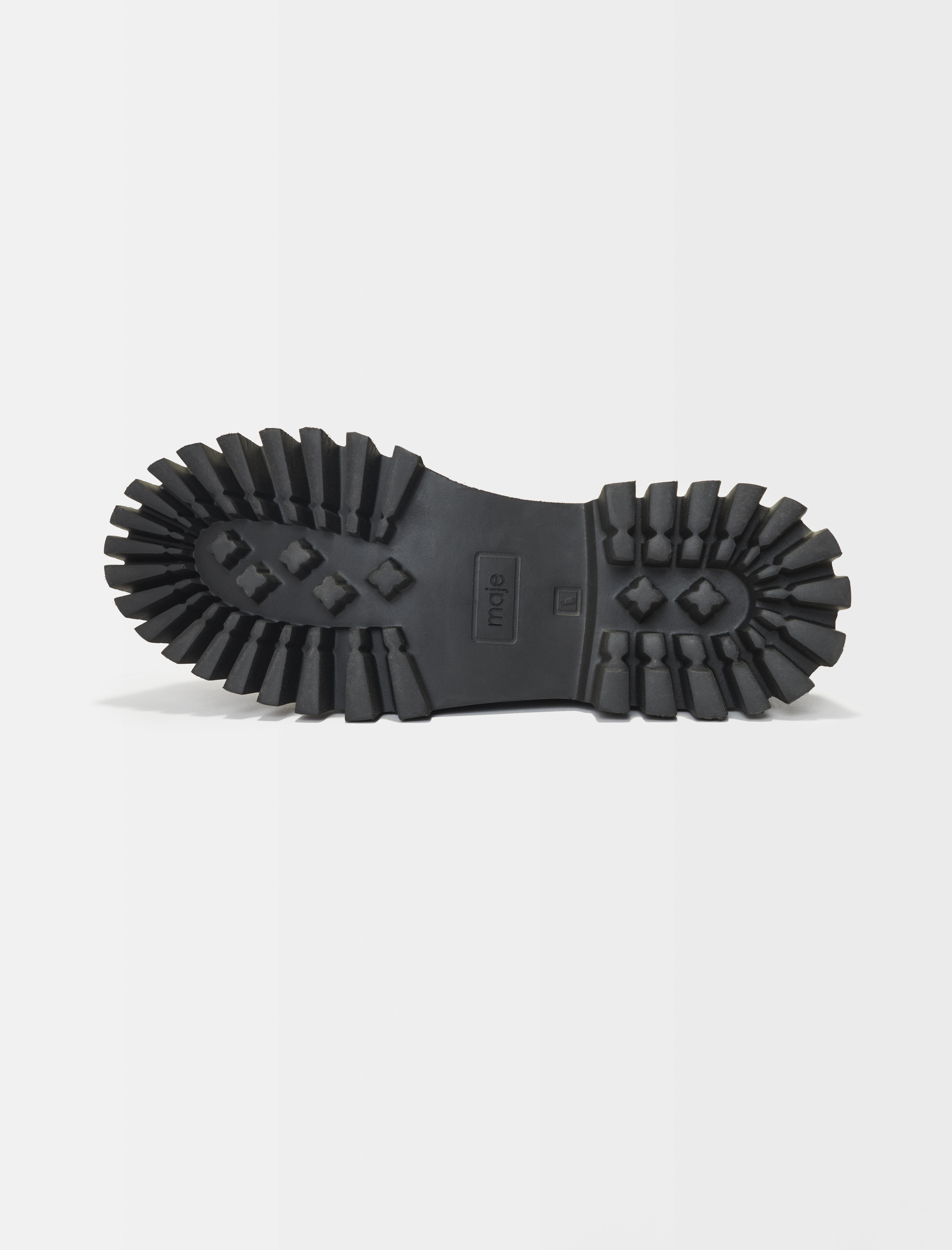 Nahkaiset loaferit platform-khaki