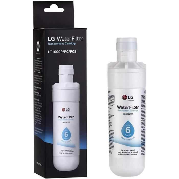 Genuine LG LT1000P Water Filter for American-Style Refrigerators - White