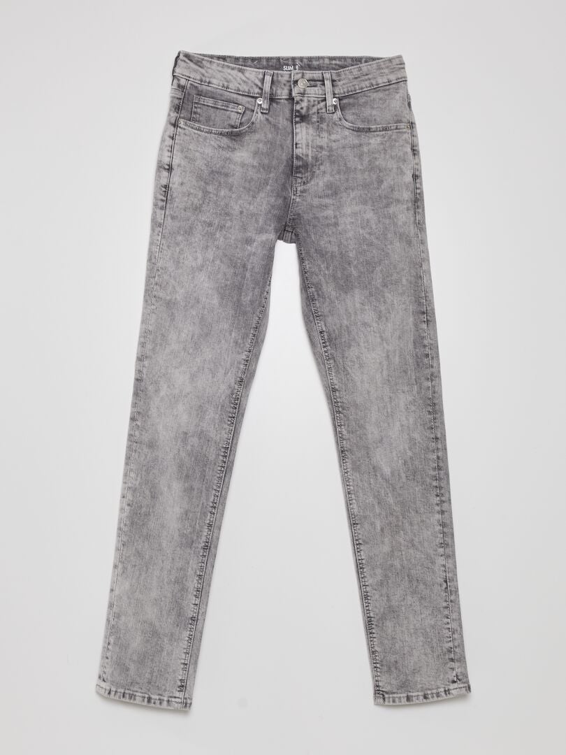 Slim fit jeans - grijs