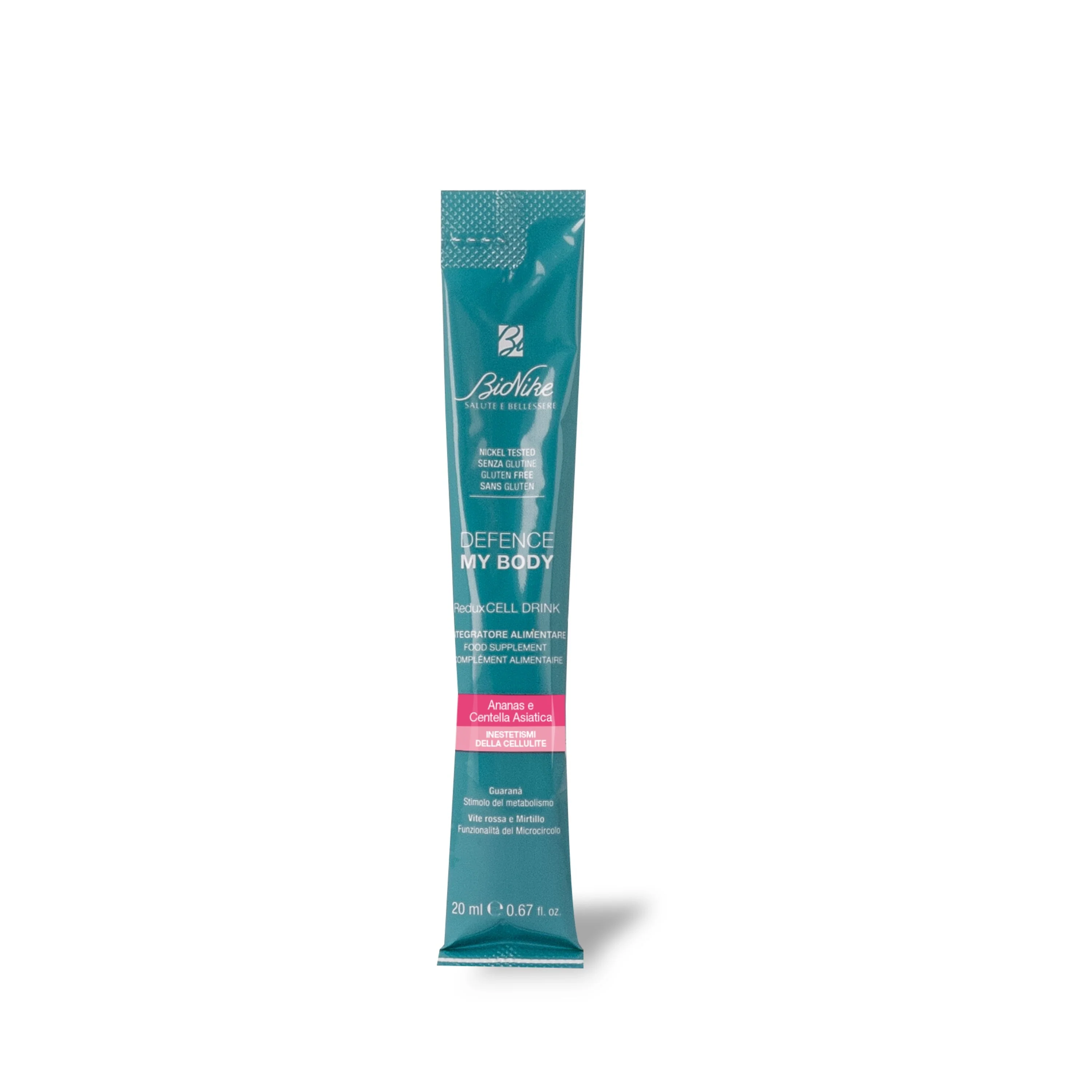 Defence My Body ReduxCell Integratore Alimentare Pocket Drink - Integratore Corpo e Detox, Integratore Circolazione
