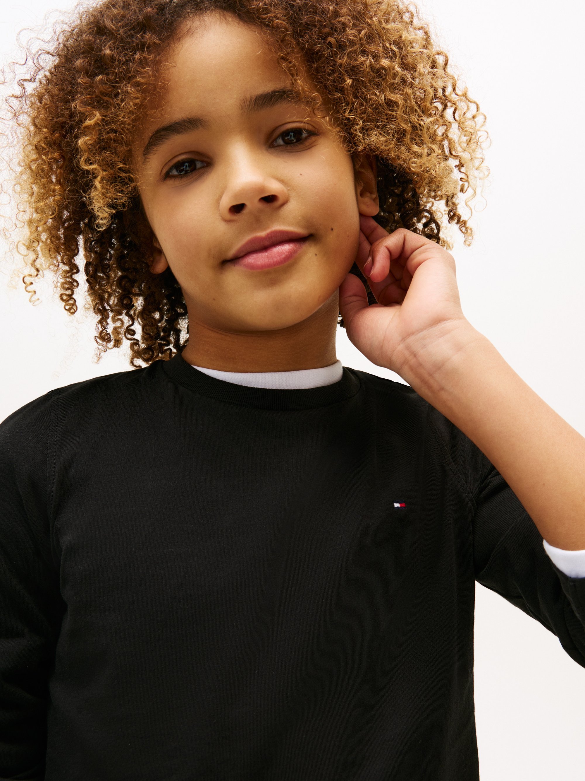 Tommy Hilfiger BOYS BASIC - Topper langermet - meteoritt