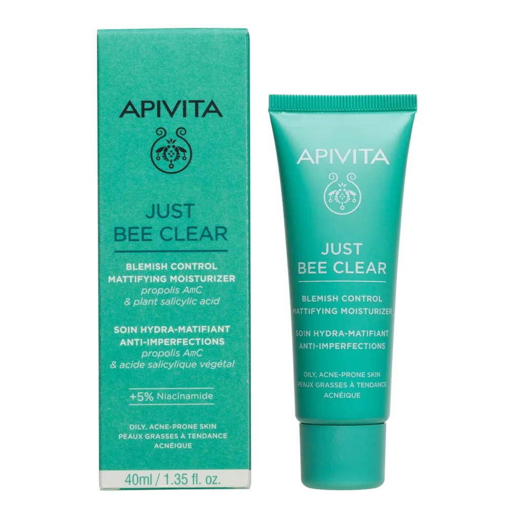 APIVITA Apivita Just Bee Clear Hydra 40 ml ματ ενυδατική κρέμα