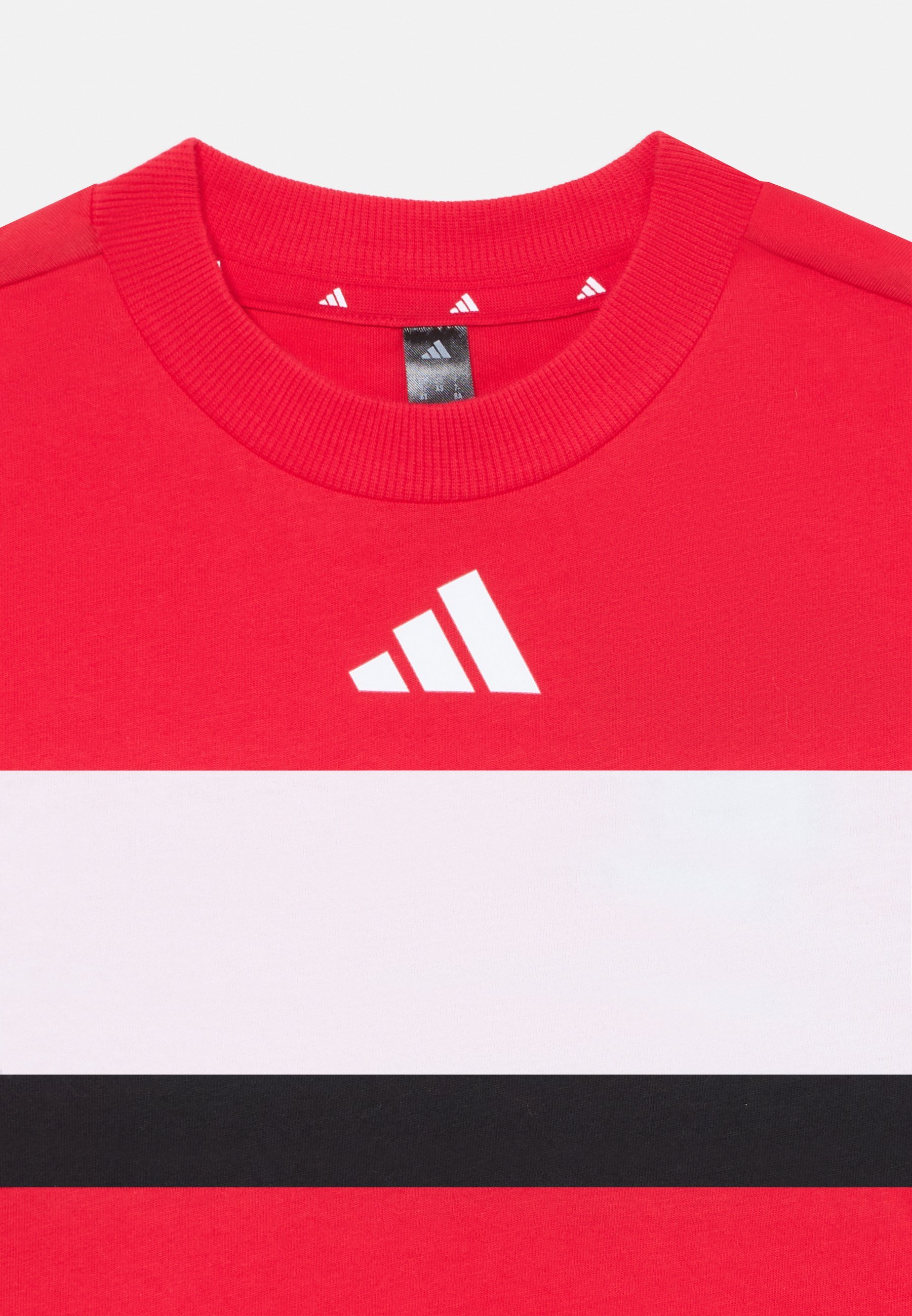 adidas Performance TIBERIO JUNIOR UNISEX - T-shirt stampata - rubino puro/bianco