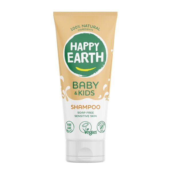 „Happy Earth Baby & Kids“ 100 % natūralus šampūnas, 200 ml