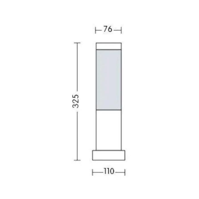 Terminal Defne-3 - Acero inoxidable - 60W - IP44 - Diseño contemporáneo