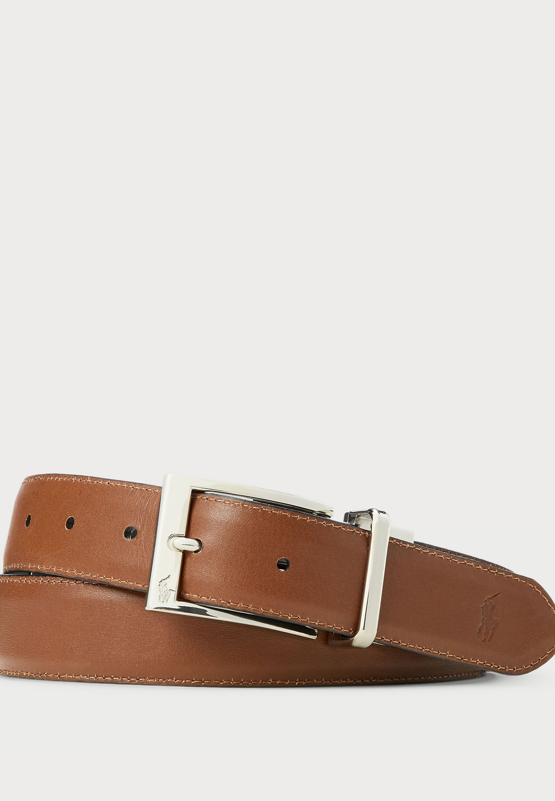 Polo Ralph Lauren omkeerbare leren riem - Zakelijke riem - zwart/bruin