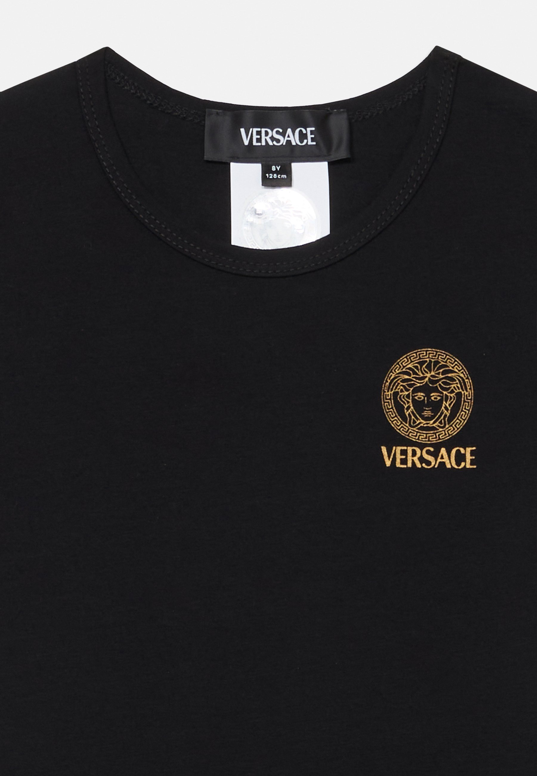 Versace TOPEKA STRETCH NEW LOGO UNISEX - T-shirt basic - nero