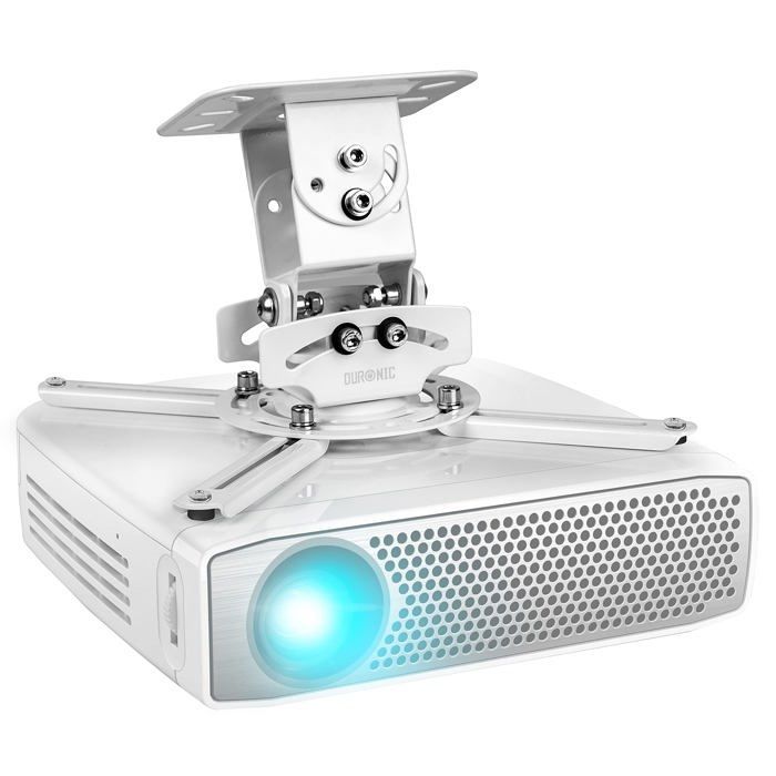 Duronic PB05XB Ceiling Projector Mount, 360° Rotating, 30° Tilting and 20° Swivel, Maximum Load 13.6 kg, Ideal for