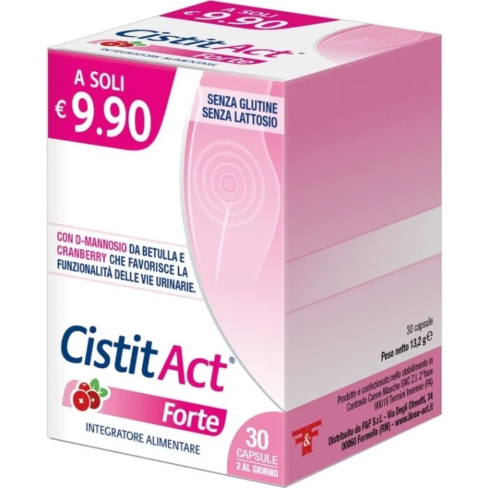 F&F Cistit Act Forte 30 capsules Fonctionnement des voies urinaires